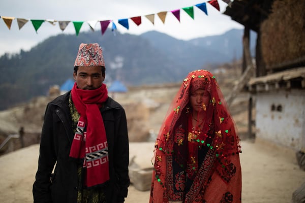 Portrait of a photographer in rural Nepal