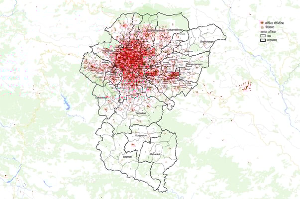 Hotspots within Kathmandu’s Covid-19 hotbed