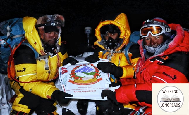 Measuring Mt Everest: because it is there