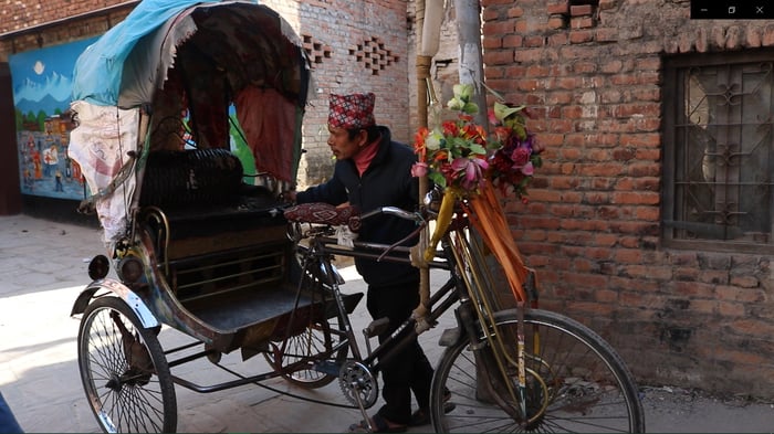 Pandemic puts brake on Kathmandu's rickshaws