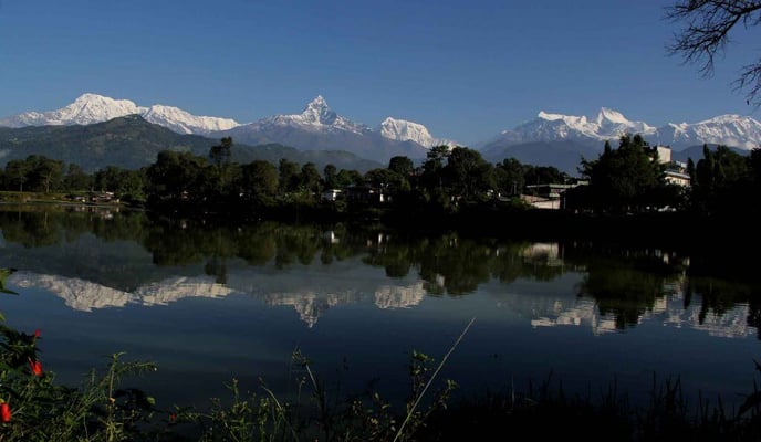Pokhara’s shrinking Phewa Lake
