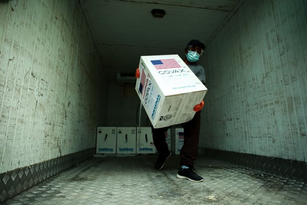 Pfizer vaccines arrive in Nepal