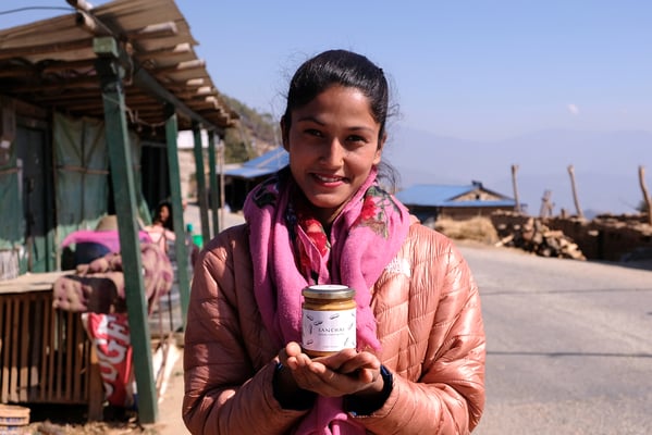 Made in Nepal peanut butter in Japan