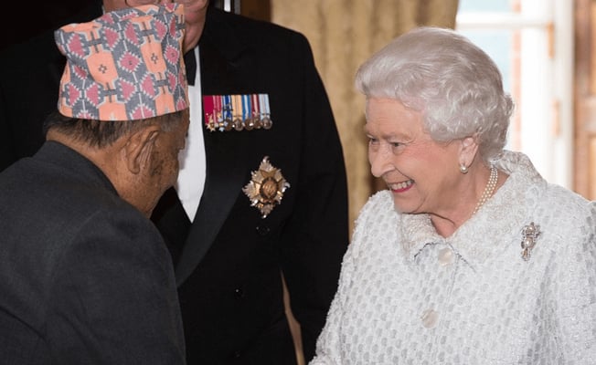 Queen Elizabeth, the Gurkhas and Everest