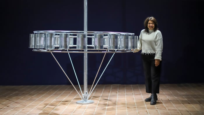 Giving prayer wheels an arty spin